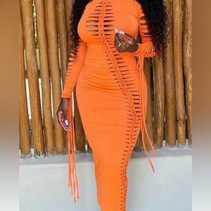 Cut out spandex dress